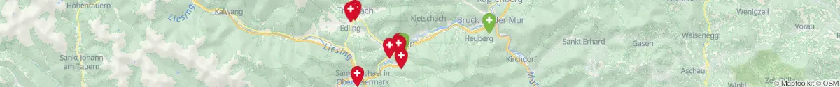 Map view for Pharmacies emergency services nearby Traboch (Leoben, Steiermark)